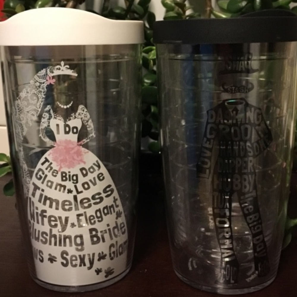 Bride & Groom Tervis Tumblers